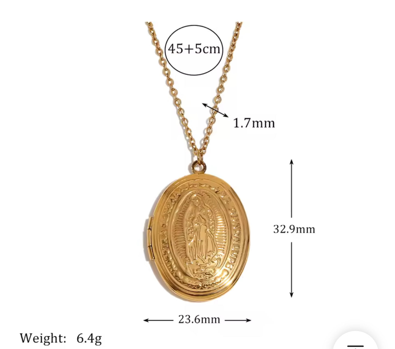 Virgencita Locket